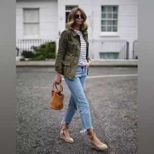 Anthropologie Sanctuary Military Barn Field Jacket Size Medium Olive